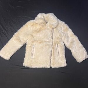 Abercrombie & Fitch faux fur biker jacket